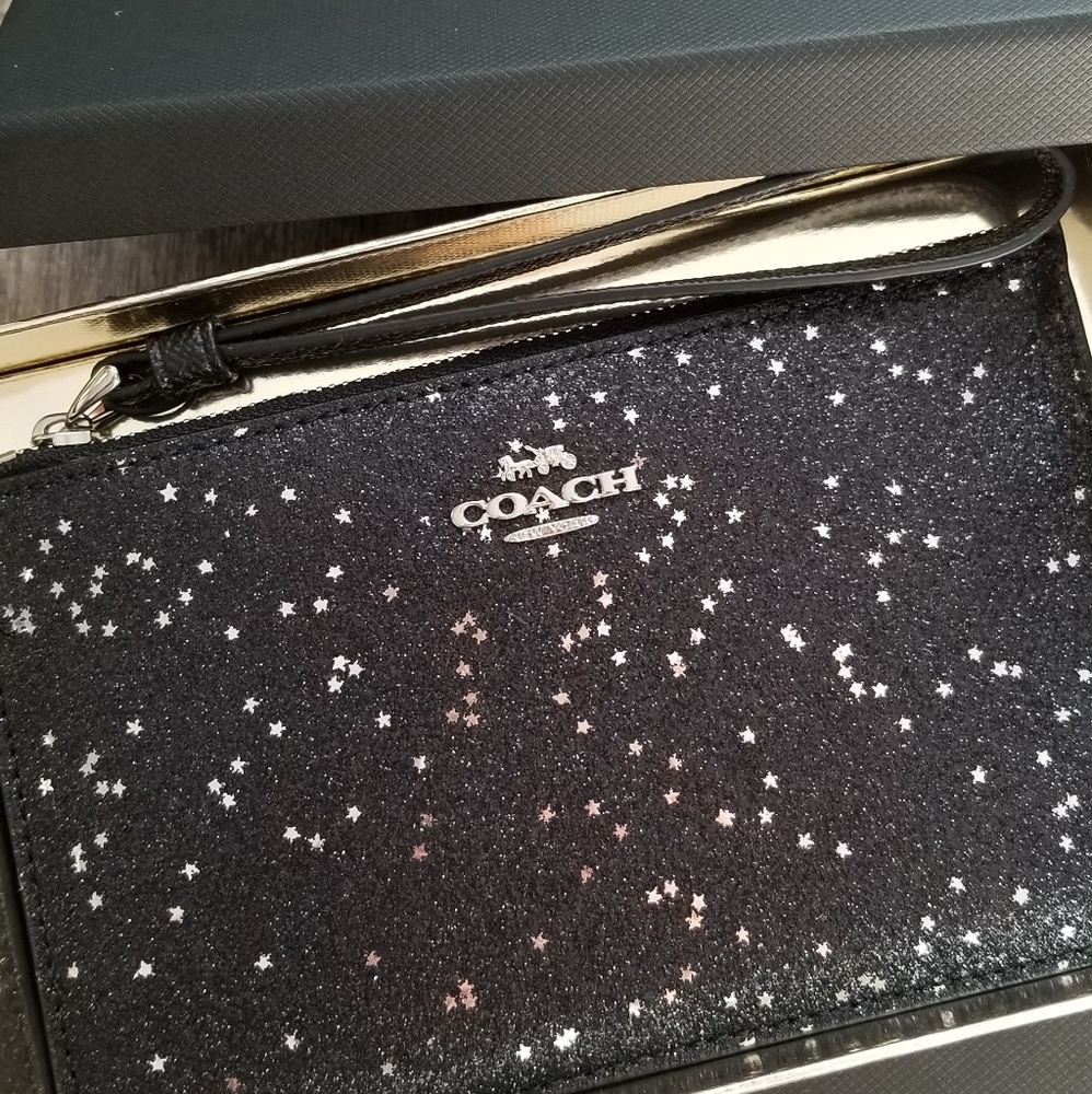 🔥LAST 1🔥 NIB COACH HOLIDAY STAR GLITTER WRISTLET - Picture 2 of 5